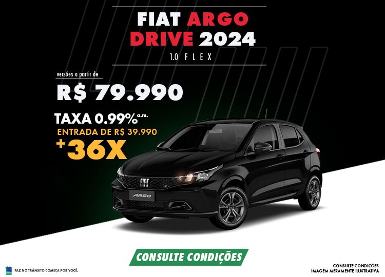 Oferta Abril - Argo Drive 1.0 San Marino Fiat
