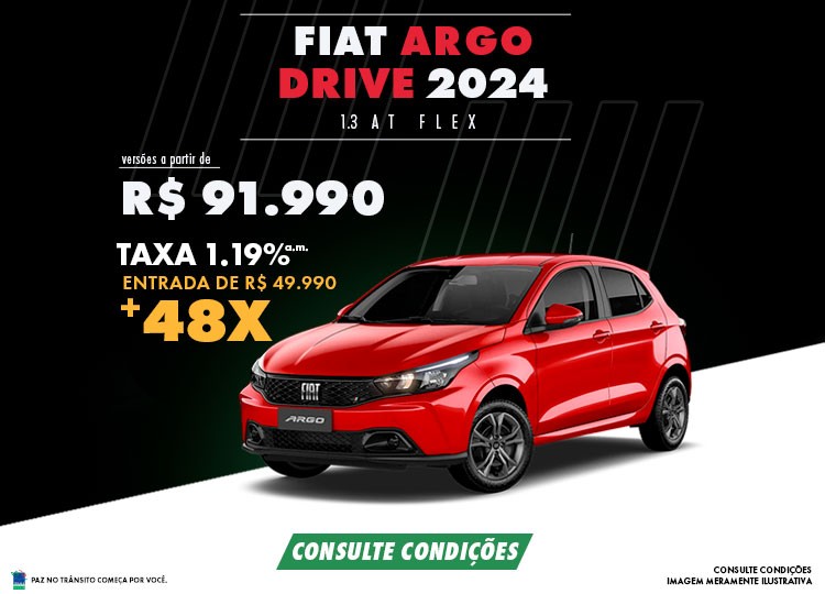 Oferta Abril - Argo Drive 1.3 AT San Marino Fiat